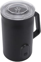 ZJchao Electric Milk Frother Steamer Hot Cold Foam Maker for Coffee Latte Cappuccino Non Stick Pitcher Cleaning Brush 160ml Frothing 350ml Heating (US Plug 110V) - Image 3