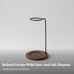 Pour over Coffee Maker with Wooden Base, Walnut Stand - Image 4