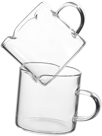 DECHOUS 8pcs Glass Espresso Mugs Heatproof Small Pitchers Dual Spout Design for Pouring - Image 7