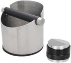 DIBTSA Espresso Knock Box, 58mm Espresso Distributor and Tamper Adjustable Depth, Stainless Steel Espresso Distribution Tool for 58mm Portafilter by DIBTSA