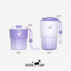 CHEERFUL GOAT Ceramic Lined Coffee Mug – Stainless Steel Travel insulated Tumbler with Ceramic Liner, with lid, 10oz Leak proof Cup for Hot and Cold Water Coffee at Home, Office, or On the Go (Purple) - Image 2