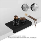 30lb Constant Pressure Coffee Tamper 51mm 53mm 58mm Espresso Flat Tampers With Calibrated Spring Loaded Barista Tool(58mm,Thread set) - Image 2
