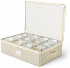 storageLAB Cup & Mug Storage Case | Hard Shell Felt Dividers | Cream by storageLAB