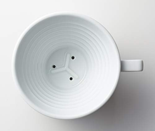 Carita Kalita Ceramic Coffee Dripper Hasamiyaki, For 2 to 4 People, Wave Series, Ceramic, Made in Japan, #02135, Drip Equipment, #02135, For 2 People, 2 Cups, 4 Cups, Porcelain, Stylish, Camping, - Image 2