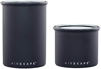 Airscape Stainless Steel Coffee Canister, Set of 2 |Food Storage Container by PlanetaryDesign