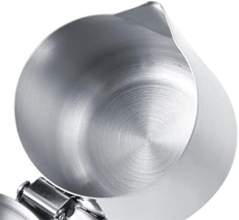 Gravy Boat Stainless Steel Milk Coffee Jar Thicken Milk Frothing Cup Jug Coffee Pitcher with Lid for Home Coffee Milk Frother Sauce Jug (Size : 600ml) - Image 5