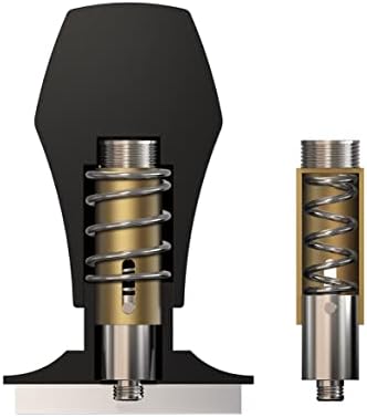 Normcore 49.7mm Coffee Tamper V4 - Spring-loaded Tamper - Barista Tools - Espresso Tamper with Mat For ROK Espresso Maker - Flat Base - Image 2
