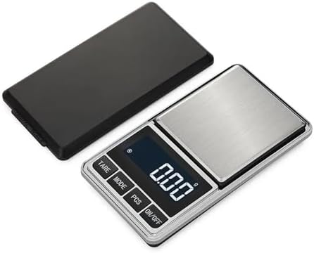 Electronic Scale, 0.01g Precision Pocket Scale Digital Electronic Gold Jewelry Carat Diamond Balance Mini Scales Portable Weighing,for Meal Prep, Baking and Cooking(1kg-0.1g) by Unknown