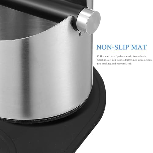 Stainless Steel Coffee Knock Box and Non-slip Base with Removable Bar - Image 3