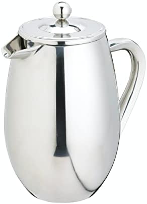 La Cafetière Stainless Steel Double Walled Insulated Cafetière 8 Cup, Stainless Steel, Silver by La+Cafeti%C3%A8re