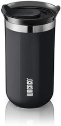 WACACO Octaroma Lungo Vacuum Insulated Coffee Mug, Double-wall Stainless Steel Travel Tumbler With Drinking Lid, 10 fl oz(300ml), Ceramic Black by WACACO