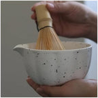 Ceramic Matcha Tea Set Handmade Bowl Bamboo Whisk Spoon Holder Accessories Ceremony Gift(Set D-5PCS) - Image 5