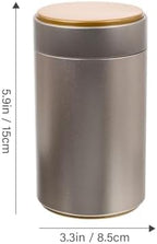 4pcs Large Airtight Tinplate Tea Canisters for Loose Leaf Tea Bag Storage, Metal Food Storage Jars with Sealed Lids, Portable Kitchen Canisters for Pantry Organization - Image 2