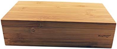 Berghoff 12" Natural Bamboo 8-Compartment Tea Storage & Organizer Box - Image 4