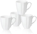 Fine Bone China Coffee Mugs Set of 4, 12 oz, Pumpkin Shaped by COSTMANCE