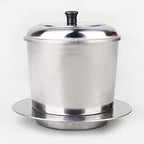 Large Vietnamese Coffee Maker - 10 Cup Stainless Steel French Press Style Coffee Pot with Pour Over Dripper, Portable by Gladiator+Coffee