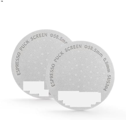 Coating Espresso Puck Screen 51/53/58.5mm Reusable Metal Filter 0.8mm Thickness Lower Shower Screen(2pcs 58.5mm) - Image 2