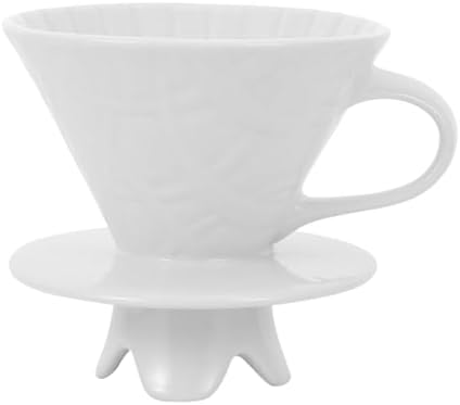 Holibanna Ceramic Coffee Filter Cup, Retro Four-leg Style Hand Pour Dripper by Holibanna