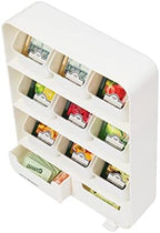 Mind Reader Tea Bag Organizer, Tea Station Organizer, Countertop Storage, Kitchen, Plastic, 10.25"L x 3.25"W x 13.75"H, White - Image 4