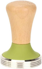Aramox Wood Coffee Tamper with Silicone Tamper Mat Set Stainless Steel Base Beech Handle Even Pressure Easy Clean for Beginners Home Baristas Prep 8.5 X 6.0 X 0.4in (58mm / 2.28in) - Image 7