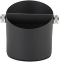 Small Coffee Knock Box, Espresso Knock Box Coffee Grounds Container, Carbon Steel Espresso Knock Box for Household (Black) by MUNEFE