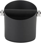 Small Coffee Knock Box, Espresso Knock Box Coffee Grounds Container, Carbon Steel Espresso Knock Box for Household (Black) by MUNEFE