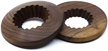 Handmade Origami Coffee Dripper Holder, Pour Over Coffee Stand, Walnut Wood Holder for Origami Dripper S M (Curve) by WALNUTCOFFEE