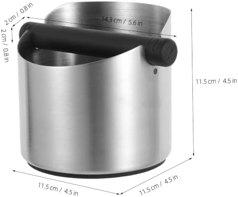 ibasenice Stainless Steel Coffee Knock Out Box with Removable Knock Bar - Image 2