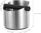 ibasenice Stainless Steel Coffee Knock Out Box with Removable Knock Bar - Image 2