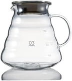 Hario V60 Glass Range Coffee Server, 800ml, Clear by Hario