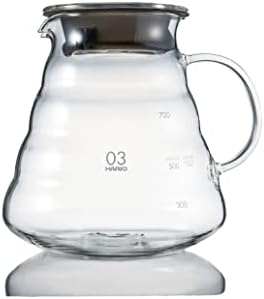 Hario V60 Glass Range Coffee Server, 800ml, Clear by Hario