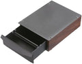 Generic Walnut Espresso Knock Box under Grinding Knock Out Drawer Grounds Bucket Household Coffee Knocker Drawer for by Unknown