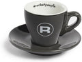 Rocket Espresso Coffee Cup & Saucer | Porcelain | Set of 2 | (Grey, 2.5oz) by RocketEspressoMilano