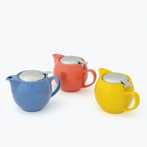 Zero Japan Bee House Round Teapot For One, 15 Oz - Ceramic Tea Pot with Stainless Steel Lid and Infuser, Smooth-Pour Spout, Diswasher and Microwave Safe Tea Pots (Carrot) - Image 7