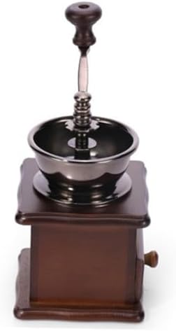 Manual Coffee Bean Grinder Wood and Metal Adjustable Thickness - Image 4
