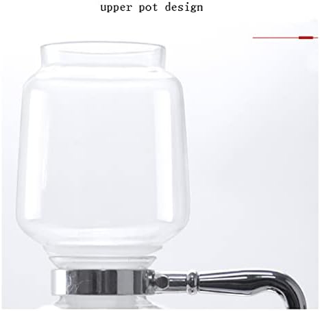 JITEM Cafetera Syphon Coffee Maker Manual Japanese Style Vacuum Glass Siphon Pot Percolators 3 Cups Glass Tabletop Siphon Coffee Maker for Coffee or Tea - Image 3