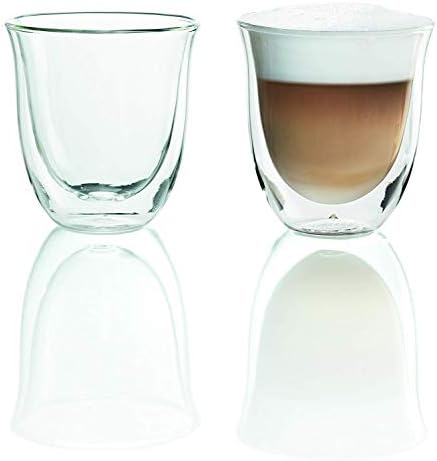 DeLonghi Thermal Espresso Glasses (Set of 2) and Cappuccino Glasses (Set of 2) Bundle - Image 5