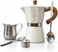 Cuban Coffee Starter Kit - The Cafecito Ritual System | 6-Cup Moka Pot (Cafetera Cubana) with Espuma Tools, Removable Anti-Splash Valve & Espresso Coffee (Crema) by CafecitoEspressoCoffee