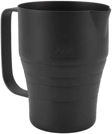 Stainless Steel Milk Frother Cup, 900ml Capacity, Tapered Spout for Easy Pouring, Internal and External Scale Lines, Sturdy and Hygienic by Unknown