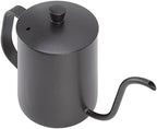 Rengue Gooseneck Pour Over Coffee Kettle 20oz Stainless Steel Tea Kettle with Precision Control for Home Brewing Stovetop Safe Small Water One Person (600ml PTFE Black) - Image 4