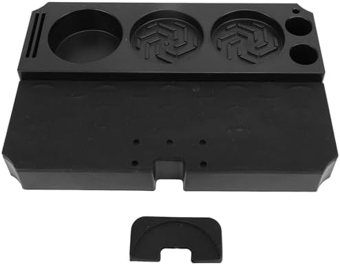 Multifunctional Coffee Tamper Mat with Detachable Silicone Pad, Non-Slip Tamping Surface for 51mm 53mm 58mm Portafilter, ABS Material by Unknown