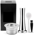 Reusable Coffee Filters Capsule Stainless Steel Capsule Pod(1 Capsule 1 Tamper) by Unknown