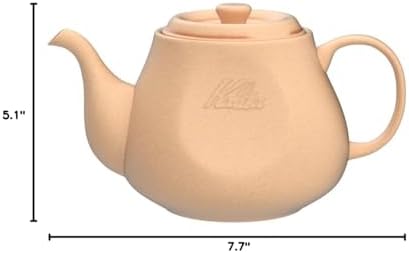 Kalita HASAMI & Kalita #35199 Coffee Pot, 23.7 fl oz (700 ml), Hasami Ware Sandstone, Brown - Image 7