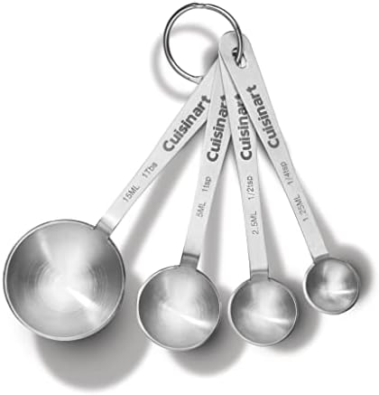 Cuisinart 1.7-Liter Stainless Steel Cordless Electric Kettle with 6 Preset Temperatures & CTG-00-SMP Stainless Steel Measuring Spoons, Set of 4,Silver - Image 5