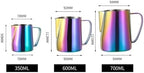 milk frothing pitcher Milk Jug 350/600ML Stainless Steel Frothing Pitcher Pull Flower Cup Coffee Frother Latte Art Foam Tool Coffeware for kitchen(600ml,Blue) - Image 7
