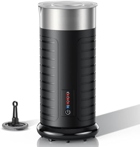 Stainless Steel Milk Frother, Waterproof & Fully Dishwasher Safe by High-QualityLife