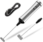 Spring Whisk Electric Milk Frother Handheld Foamer Drink Mixer Two Speeds by Unknown