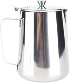 Milk Creamer Frothing Pitcher Stainless Steel Coffee Cup Mug Jug With Lid For Latte Art(1500ml) by Unknown