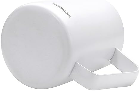 Normcore Milk Pitcher with Sharp Spout - Espresso Steaming Pitcher - Milk Frothing Jug - Espresso Barista Tool - Non-stick coating White - 20.3 oz (600 ml) - Image 5