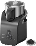 4-in-1 Milk Frother - Electric Steamer, Automatic Warm & Cold Cappuccino Foam Maker, 12.5oz Milk Warmer for Latte, Macchiato, Stainless Steel by JZCAFE